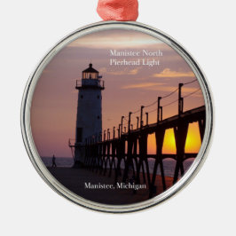 Manistee North Pierhead Light-ornament Julgransprydnad Metall