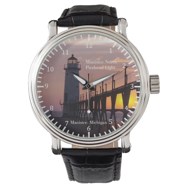 Manistee North Pierhead Light watch Armbandsur (Framsida)