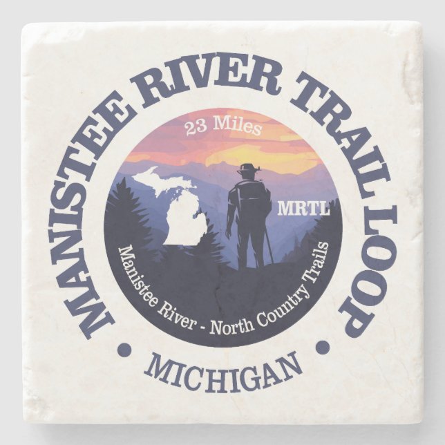 Manistee River Loop Trail (rd2) Stenunderlägg (Framsidan)