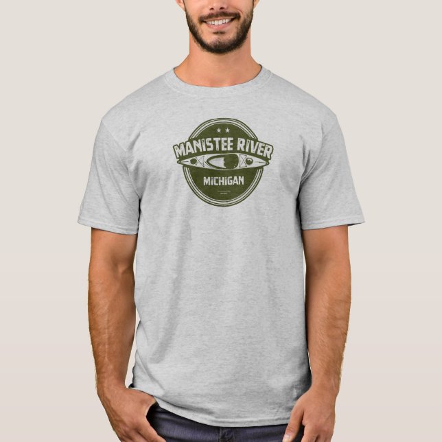 Manistee River, Michigan T Shirt (Framsida)