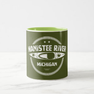 Manistee River, Michigan Två-Tonad Mugg
