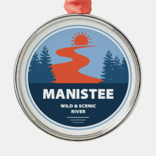 Manistee-Vild och Scenariefält Julgransprydnad Metall