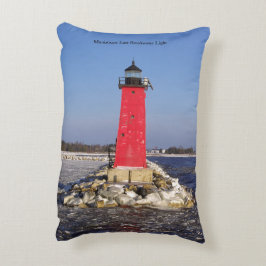Manistique East Breakwater Light accentkudde Prydnadskudde