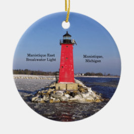 Manistique Öster Breakwater Light ornament