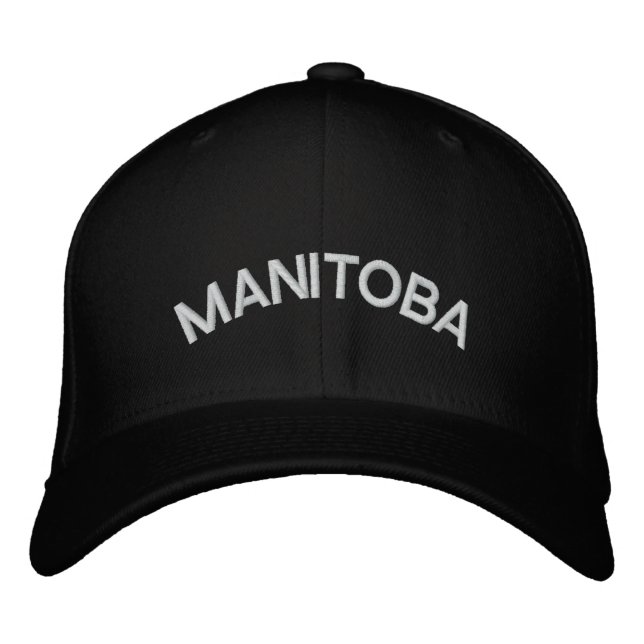 Manitoba Baseball Cap Embroized Canada Cap Broderad Keps (Framsida)