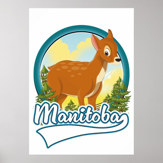 Manitoba Canada-logotyp Poster (Framsidan)