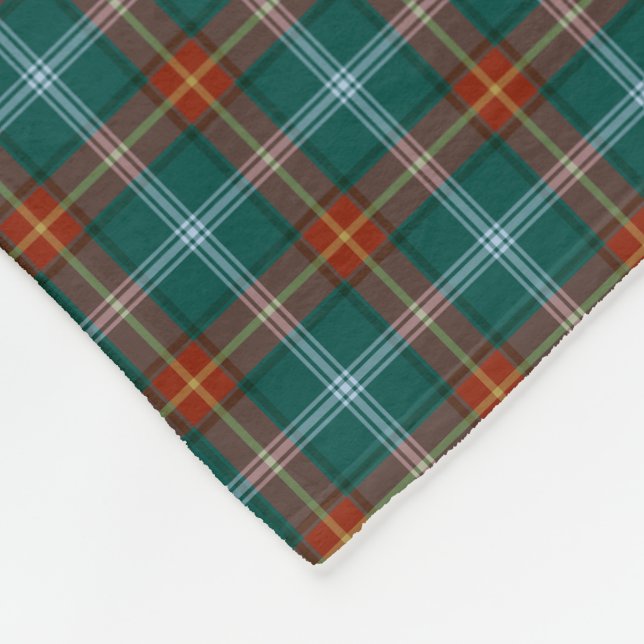 Manitoba Canada Tartan Fleecefilt (Hörn)
