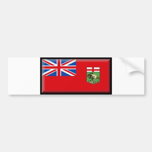 Manitoba flagga bildekal (Framsidan)