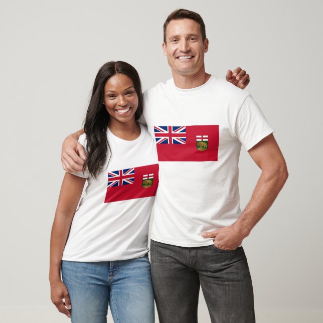 Manitoba Flagga Graphic T Shirt (Unisex)
