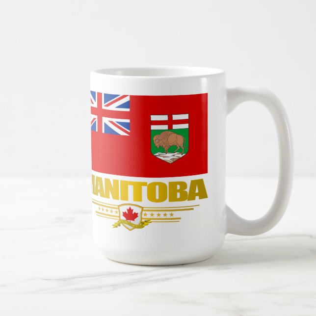 Manitoba Flagga Kaffemugg (Höger)