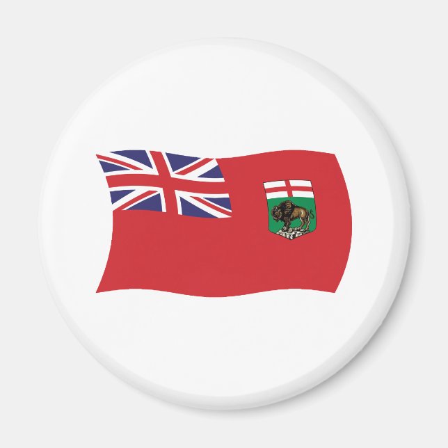 Manitoba Flagga Magnet (Framsidan)