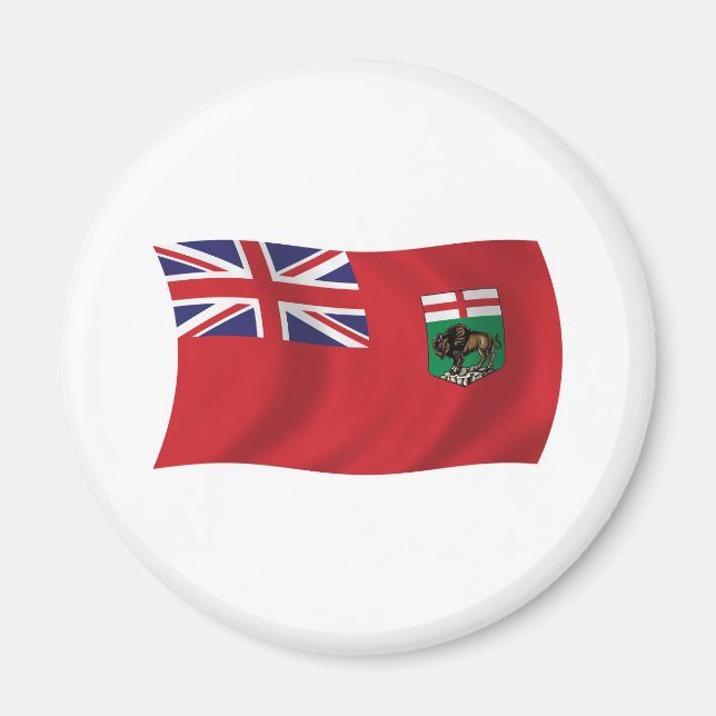 Manitoba Flagga Magnet (Framsidan)