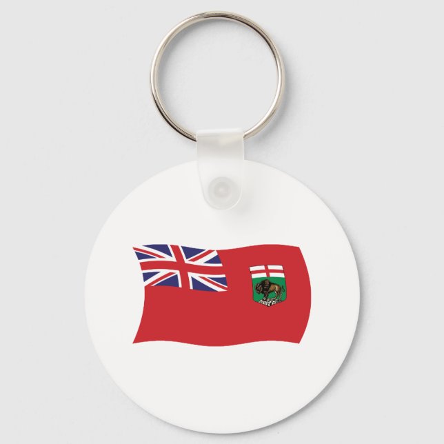 Manitoba Flagga Nyckelring (Framsida)