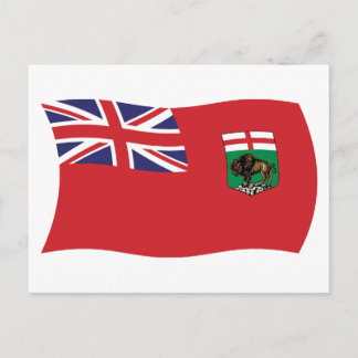 Manitoba Flagga Postkort Vykort