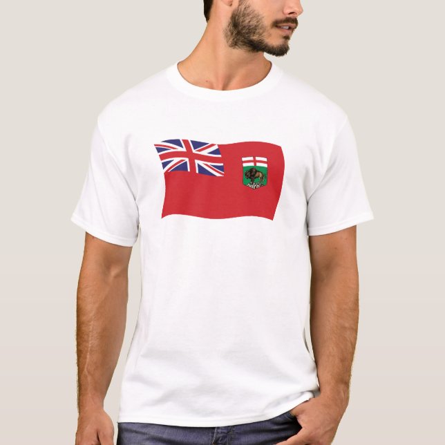 Manitoba Flagga Shirt T (Framsida)