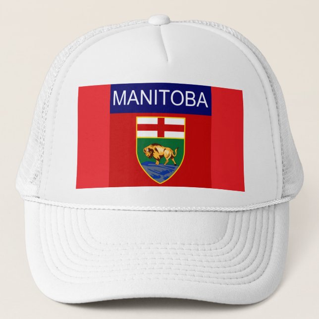 Manitoba Flagga Trucker Hatt Keps (Framsida)