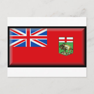 Manitoba Flagga Vykort