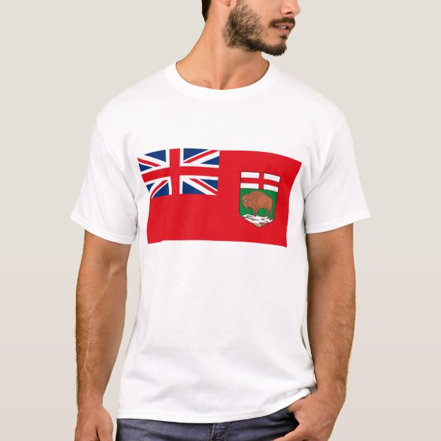 Manitoba flaggaT-tröja Tröja (Framsida)