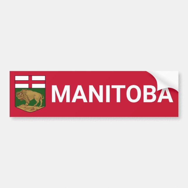 Manitoba jackande av arm - KANADA Bildekal (Framsidan)
