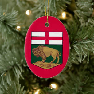 Manitoba jackande av arm - KANADA Julgransprydnad Keramik