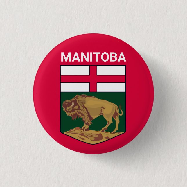Manitoba jackande av arm - KANADA Knapp (Framsida)