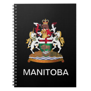 Manitoba jackar av arm anteckningsbok