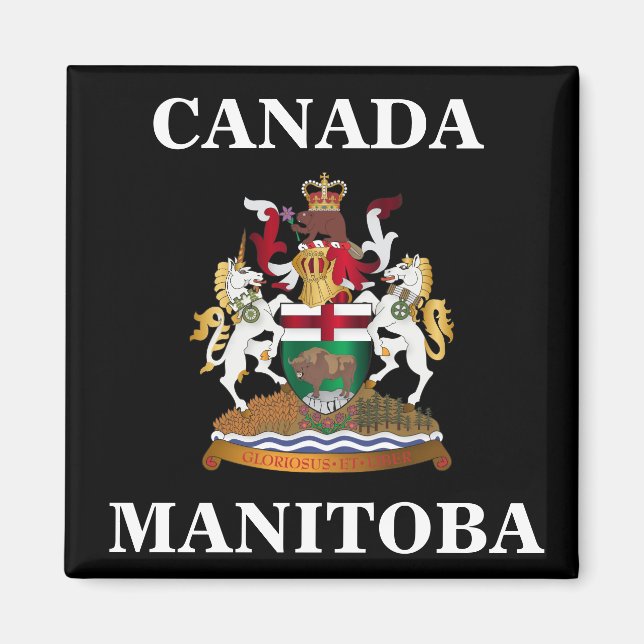 Manitoba jackar av arm magnet (Framsidan)