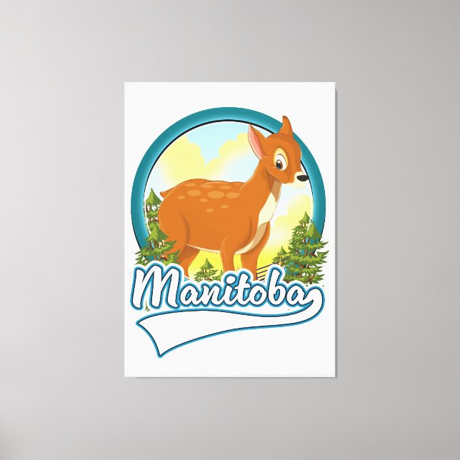Manitoba Kanada reslogotyp Canvastryck (Framsida)