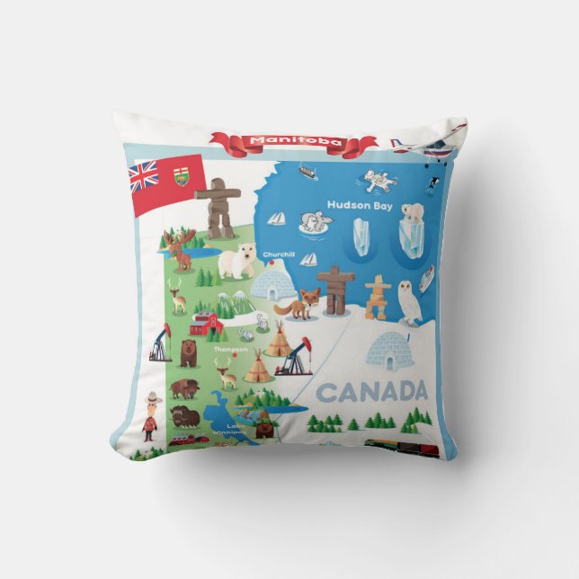 Manitoba Kanada tecknadaffisch Kudde (Framsida)