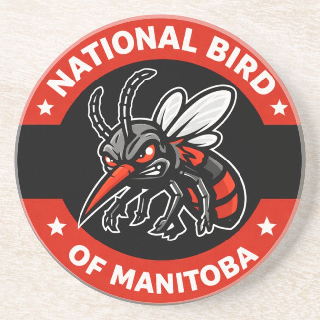 Manitoba Nationella Fågel Coasters Underlägg (Framsidan)