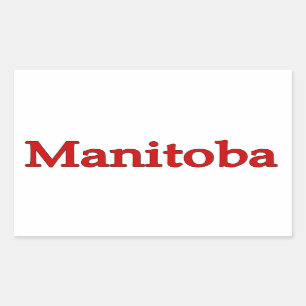 Manitoba Rektangulärt Klistermärke