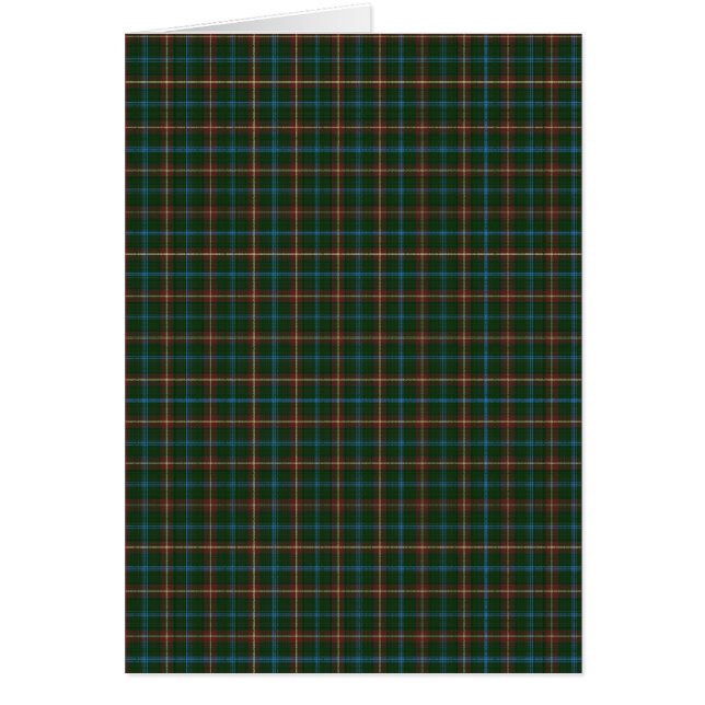 Manitoba tartan hälsningskort (Framsidan)