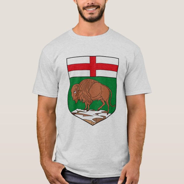 Manitoba vapensköldT-tröja Tee Shirt (Framsida)