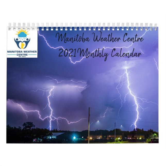 Manitoba Weather Center 2021 Månadskalender Kalender (Omslag)