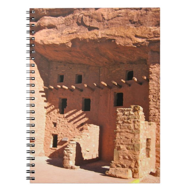 Manitou Cliff Dwellings Anteckningsbok Med Spiral (Framsidan)
