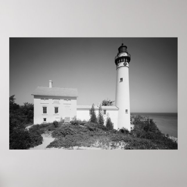 Manitou Island Lighthouse Poster (Framsidan)