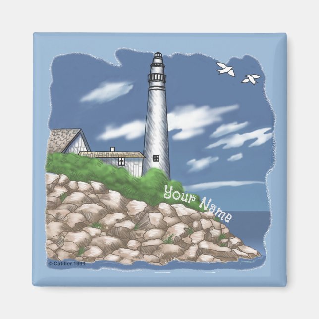 Manitou Lighthouse Magnet (Framsidan)