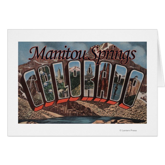 Manitou Vår, Colorado - Stora Brev Scenes Hälsningskort (Framsidan Horizontal)