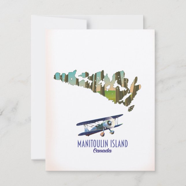 Manitoulin Island Kanada karta (Framsida)