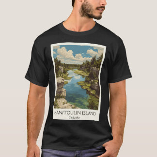 Manitoulin Island Ontario Sötvatten Ö Islandsscen T Shirt