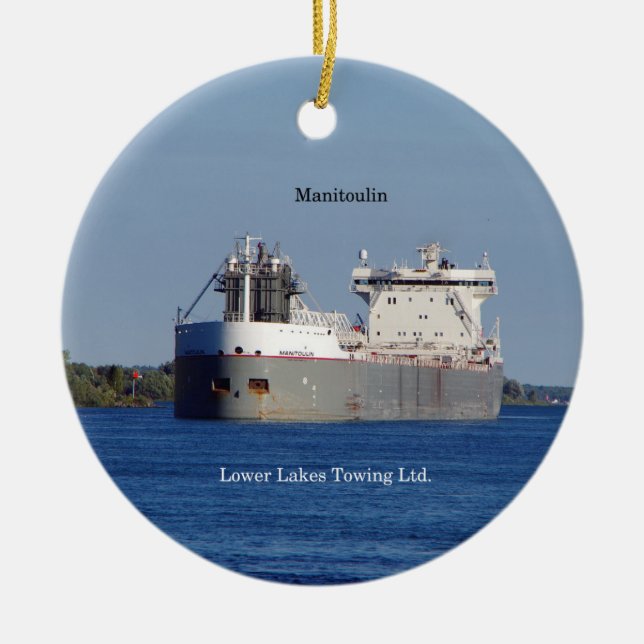 Manitoulin LLC-ornament Julgransprydnad Keramik (Framsidan)