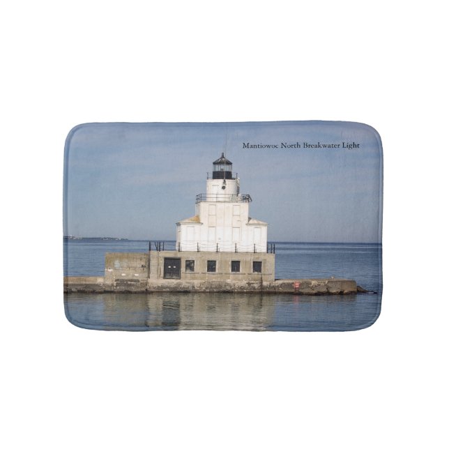Manitowoc North Breakwater Light bathmat Badrumsmatta (Framsidan)