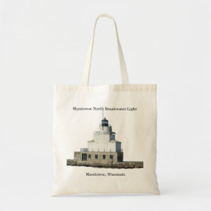 Manitowoc North Breakwater Light cut out to bag Tygkasse