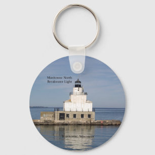 Manitowoc North Breakwater Light nyckelring