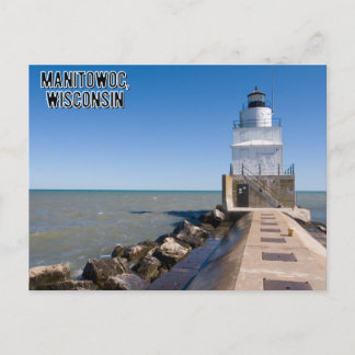 Manitowoc Wisconsin vycard fyr Vykort