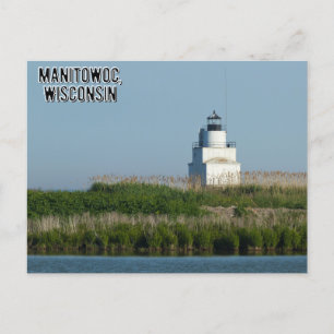 Manitowoc Wisconsin vykort Lake