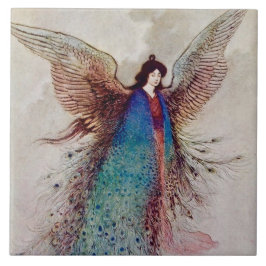 “Månjungfru” sagoillustration av Warwick Goble Kakelplatta