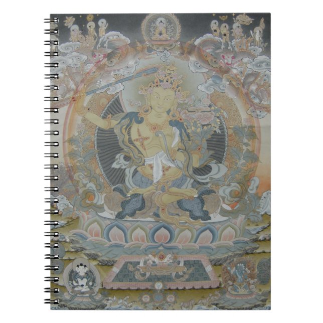 Manjushri bärbar dator anteckningsbok med spiral (Framsidan)
