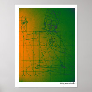 Manjushri skissar affischen poster