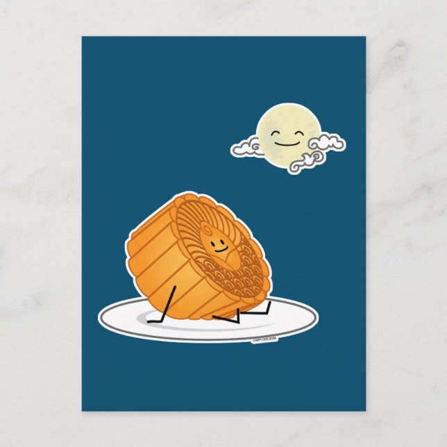 Månkakakor lunar månkakor för Midhöstfesten tidiga Vykort (Framsida)